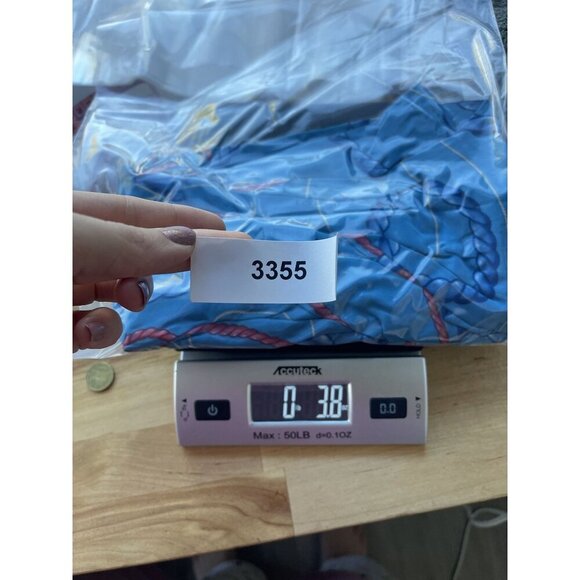 Zara Sheer Nautical Button Down Top M Blouse Oversized Preppy Beach Chain Rope - Picture 11 of 11